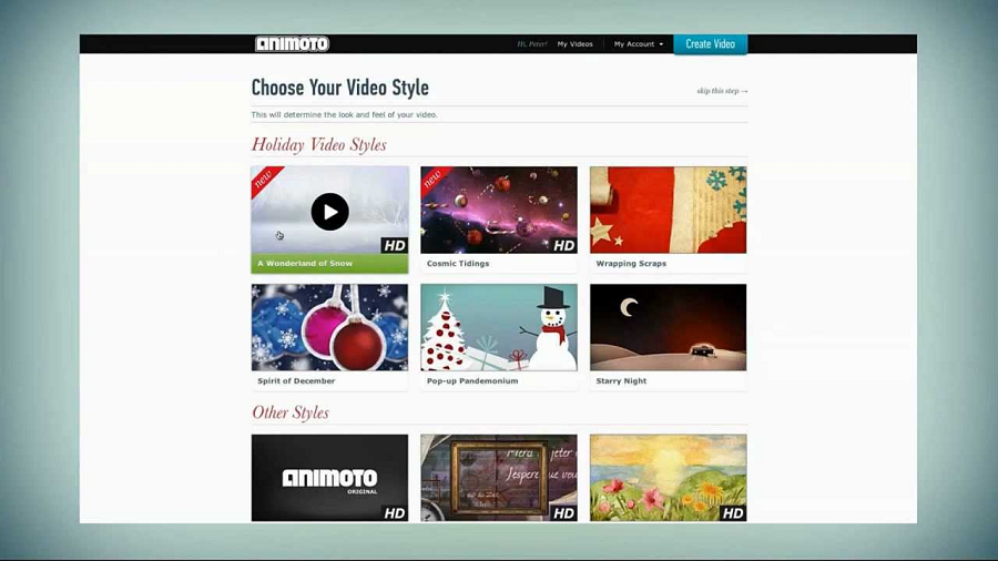 Animoto video maker
