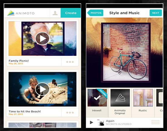 Animoto video maker